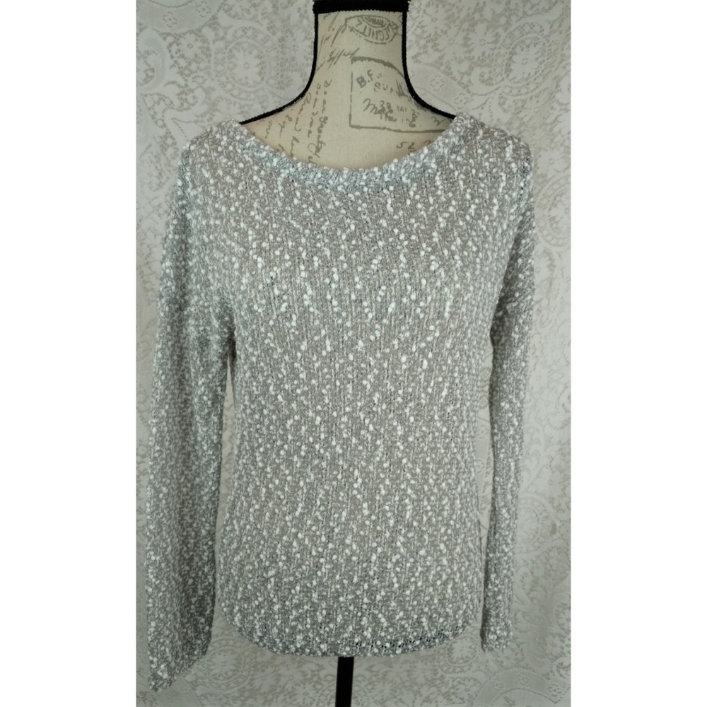 Bershka Open Knit Keyhole Back Sweater Size Medium